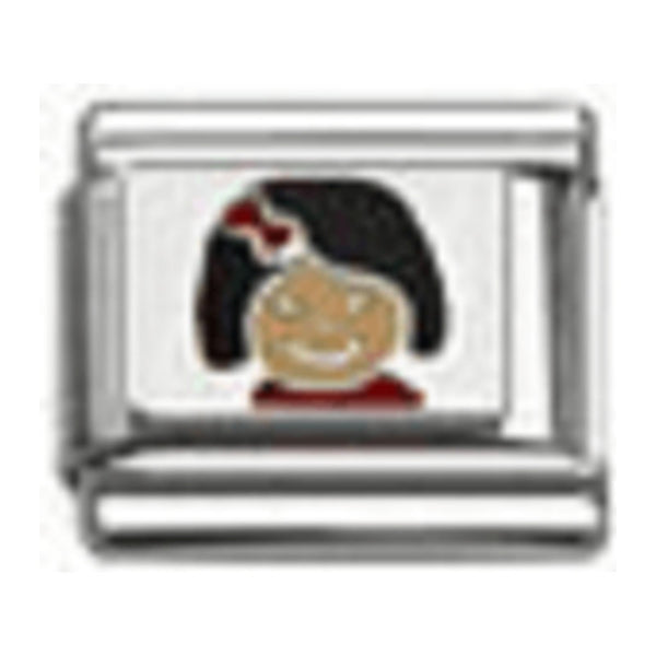Stainless Steel 9mm Shiny Girl Link for Italian Charm Bracelet