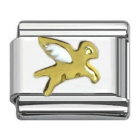 Stainless Steel 9mm Shiny Easter Egg Link for Italian Charm Bracelet