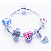Adult's/Teenager's 'King Charles III Coronation’ Silver Plated Charm Bead Bracelet
