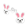 Children's Sterling Silver ' Friendly Bunny Rabbit' Stud Earrings