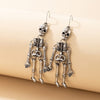 Adult's Halloween Skeleton with Movable Body Parts Drop Earrings