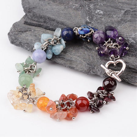 Adjustable 'April Birthstone Irregular Stone' Wish Bracelet / Friendship Bracelet