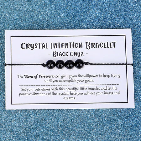 Adjustable 'November Birthstone Irregular Stone' Wish Bracelet / Friendship Bracelet