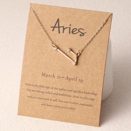 Children's Zodiac Sign Pendant Necklace  Aries (March 21-April 19)