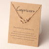 Capricorn Zodiac Constellation Pendant Necklace 22nd December - 19th January