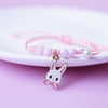 Children's Adjustable 'Bunny Rabbit' Wish Bracelet / Friendship Bracelet - Pink