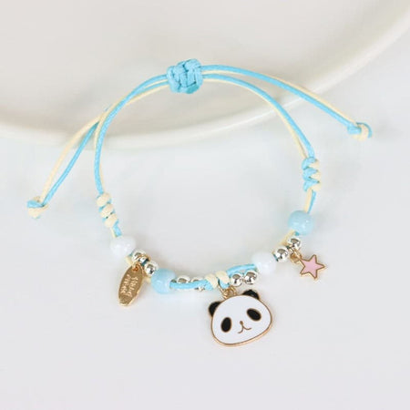 Children's Adjustable 'Rainbow with Flower' Wish Bracelet / Friendship Bracelet