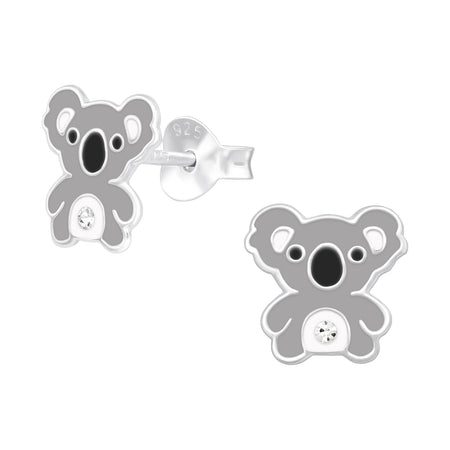 Children's Sterling Silver Set of 2 Pairs of 'Dogs Forever' Stud Earrings