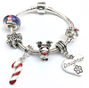 Children's Daughter 'Christmas Wishes' Silver Plated Charm Bracelet