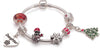 Adult's Teenagers 'Daughter Christmas Dream' Silver Plated Charm Bracelet