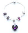 February Birthstone bracelet with February charm