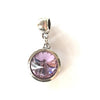 Adult's June Birthstone Amethyst Coloured Crystal Drop Charm