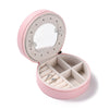 Pink Round Jewellery Box/Case