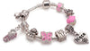 Baby Girls 'Little Angel Niece' Silver Plated Charm Bead Bracelet