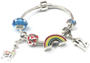 Children's 'Lovely Llama 12th Birthday' Silver Plated Charm Bead Bracelet