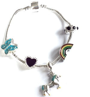Children's Silver Plated Magical Unicorn Necklace