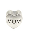 silver mum heart charm fists pandora