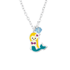 Children's Sterling Silver Mermaid Pendant Necklace