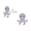 Children's Sterling Silver Octopus Stud Earrings