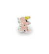 Silver Plated Pink Enamel Elephant Charm