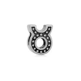 Stainless Steel Taurus Symbol Charm