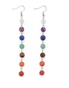 Adult's Chakra Gemstone Beads Drop Earrings