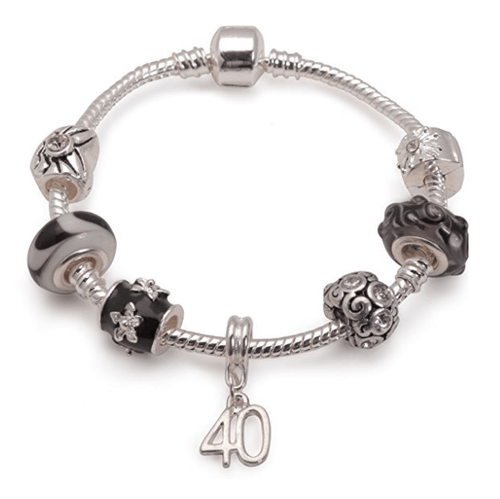 black magic bracelet, 40th birthday gifts girl and charm bracelet gifts for 40 year old girl