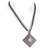 Diamante 'Inca' Square Pendant and Ribbon Chain Boho Necklace