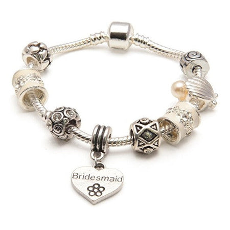 Adult's 'Grandma Christmas Dream' Silver Plated Charm Bracelet