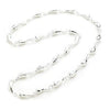 Silver Plated 'Tear Drop' Chain Necklace