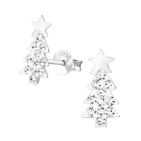 Children's Sterling Silver Christmas Reindeer Stud Earrings