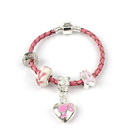 Children's Adjustable 'Happy Birthday To You - Age 6' Silver Plated Charm Bead Bracelet