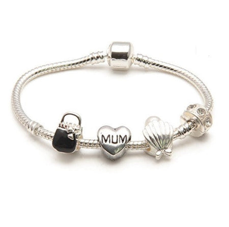 'Mum 'Crystal Heart Pendant Necklace