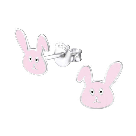 Children's Pink 'Easter Bunny Dream' Silver Plated Charm Bead Bracelet