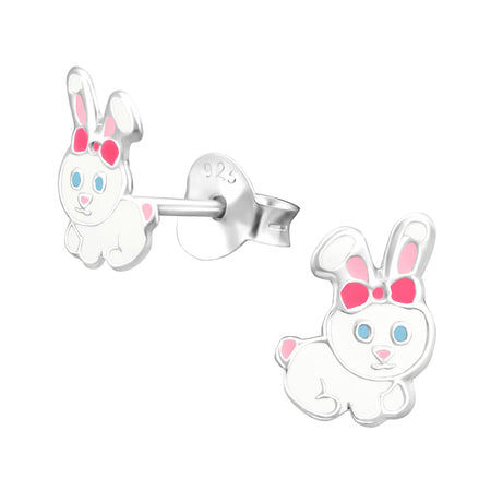 Children's Silver Coloured Bunny Rabbit Pendant Necklace