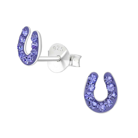Children's Sterling Silver 'Crystal Star' Stud Earrings