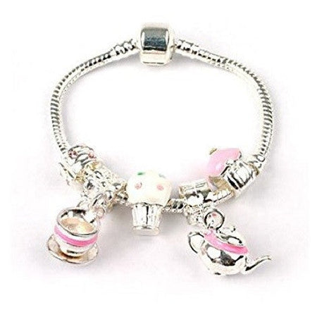 Adult's Thanks 'Very Berry' Silver Plated Charm Bracelet