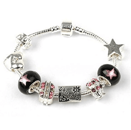 Girls First Holy Communion/Confirmation for Granddaughter Silver Plated Charm Bracelet